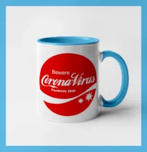 Corona virus pandemic logo