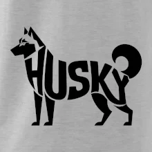 Husky nápis v těle