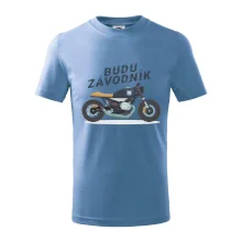 Budu závodník  modrý cafe racer