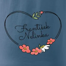 Srdce velké - Tričko se jmény dětí