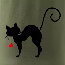 Zamilovaná kočka prohnutá