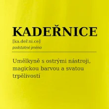 Kadeřnice umělkyně s ostrými nástroji