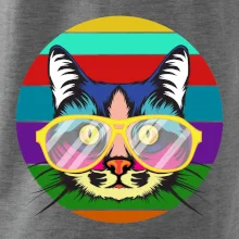 Kočka při barevném západu