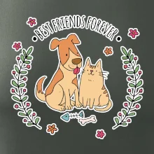 Kočka a pes best friends