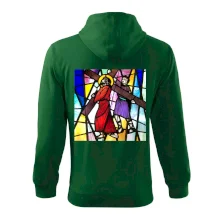 Vitráž - Ježíš a kříž