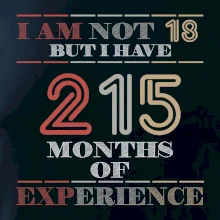 18 years 215 months of experience