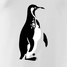 Tučňák černobílý z boku