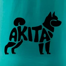 Akita Inu - Nápis v těle