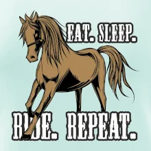 Eat Sleep Ride Repeat Western