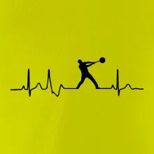 EKG hod kladivem muž