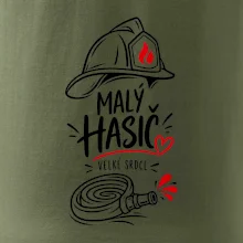 Malý hasič s velkým srdcem - minimalistická kresba