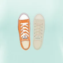 Párové boty - oranžové