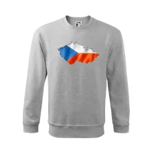 Česká vlajka v obrysu republiky