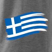 Řecko vlajka - štětkou