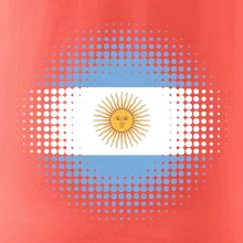 Argentina vlajka tečkovaná