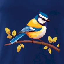 Sýkorka modřinka kreslená