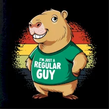 Capybara I'm just a regular guy Capybara I'm just a regular guy