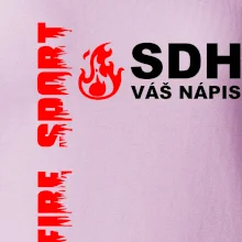 SDH nápis (oheň, firesport, název sboru - vlastní nápis)