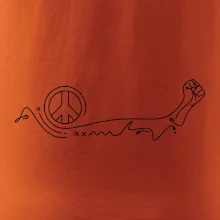 Pěst a symbol míru