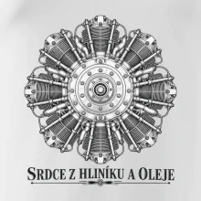 Srdce z hliníku a oleje