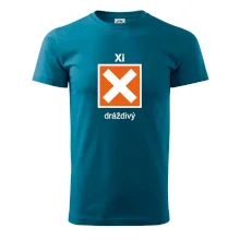 Xi Dráždivý - Výstražná tabulka na tričku Xi Dráždivý - Výstražná tabulka na tričku