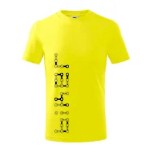 Biker nápis na výšku řetěz