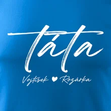 Triko táta psací se jmény dětí