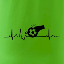 EKG fotbal rozhodčí a píšťalka