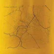 Černobílá mapa Kralupy nad Vltavou