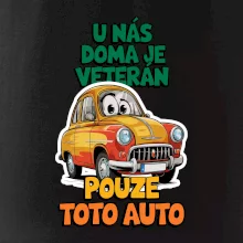 U nás doma je veterán pouze toto auto barevný nápis