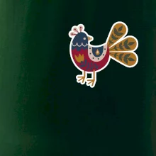 Folklor na prsu slepice