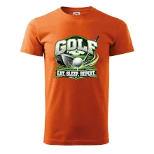 Golfová hůl s míčkem eat sleep repeat
