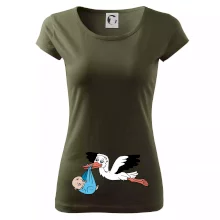 Čáp a miminko - kluk (Hana-creative)