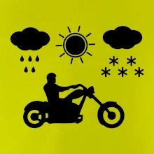 Motorkář za každého počasí - chopper