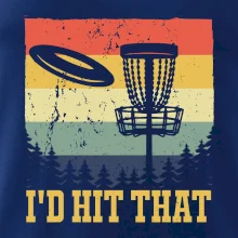 Disc golf player retro vintage