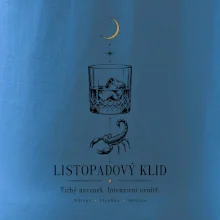 Listopadový klid whisky a štír linková kresba