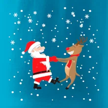 Tancující Santa a sob