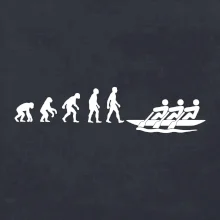 Evoluce veslování 3 lidi