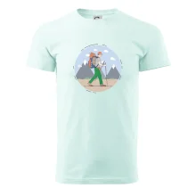 Barevný párový motiv na hory