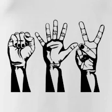 Kámen nůžky papír černé