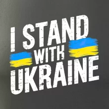 I stand with ukraine tiskací nápis I stand with ukraine tiskací nápis