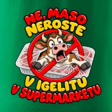 Maso neroste v igelitu v supermarketu