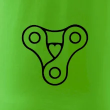 Cyklo srdce řetěz trojúhelník