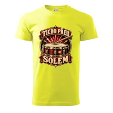 Ticho před sólem - vintage bubenický emblém