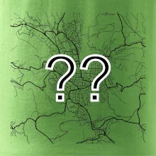 Mapy měst černobílé - Vaše město