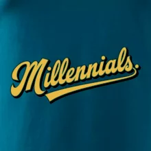 Generace Y - Millennials žlutý nápis