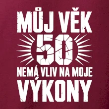 Můj věk nemá vliv na moje výkony