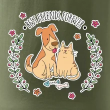 Kočka a pes best friends