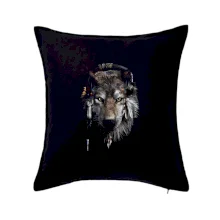 Vlk indián se sluchátky