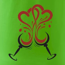 Víno je láska kulaté skleničky